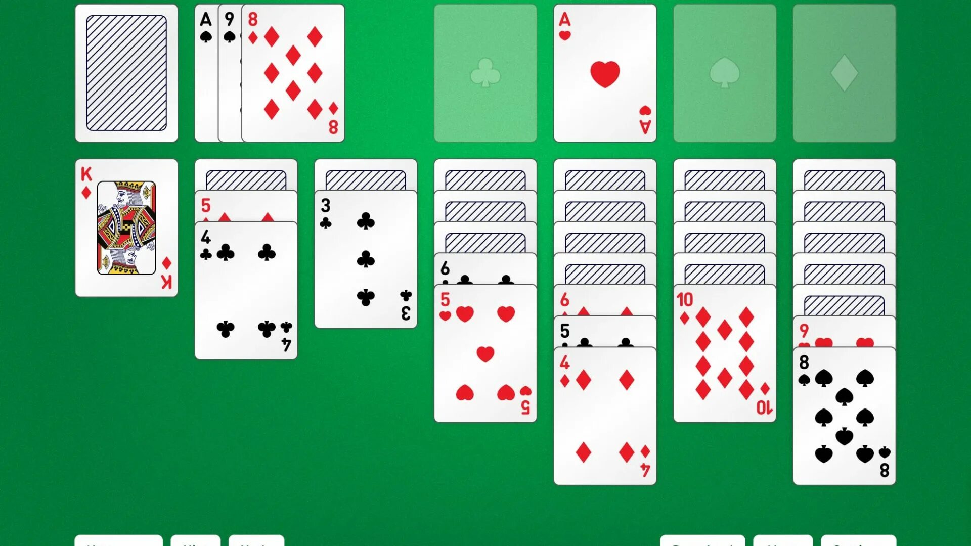 Двойная косынка по три карты пасьянс играть. Солитер. Solitaire игра. Пасьянс Солитер. Карточная игра Солитер пасьянс.