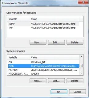 System variables admin