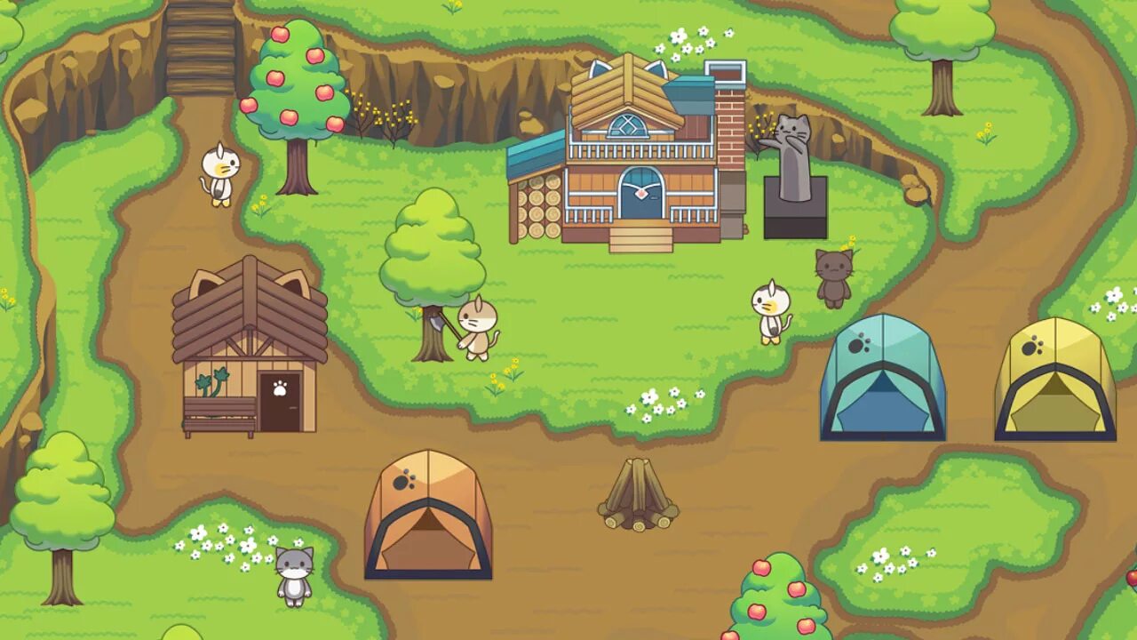 Кот лес игра. Cat forest игра. кот лес cat forest игра. кошачий лагерь игра. игра кошачья деревня.