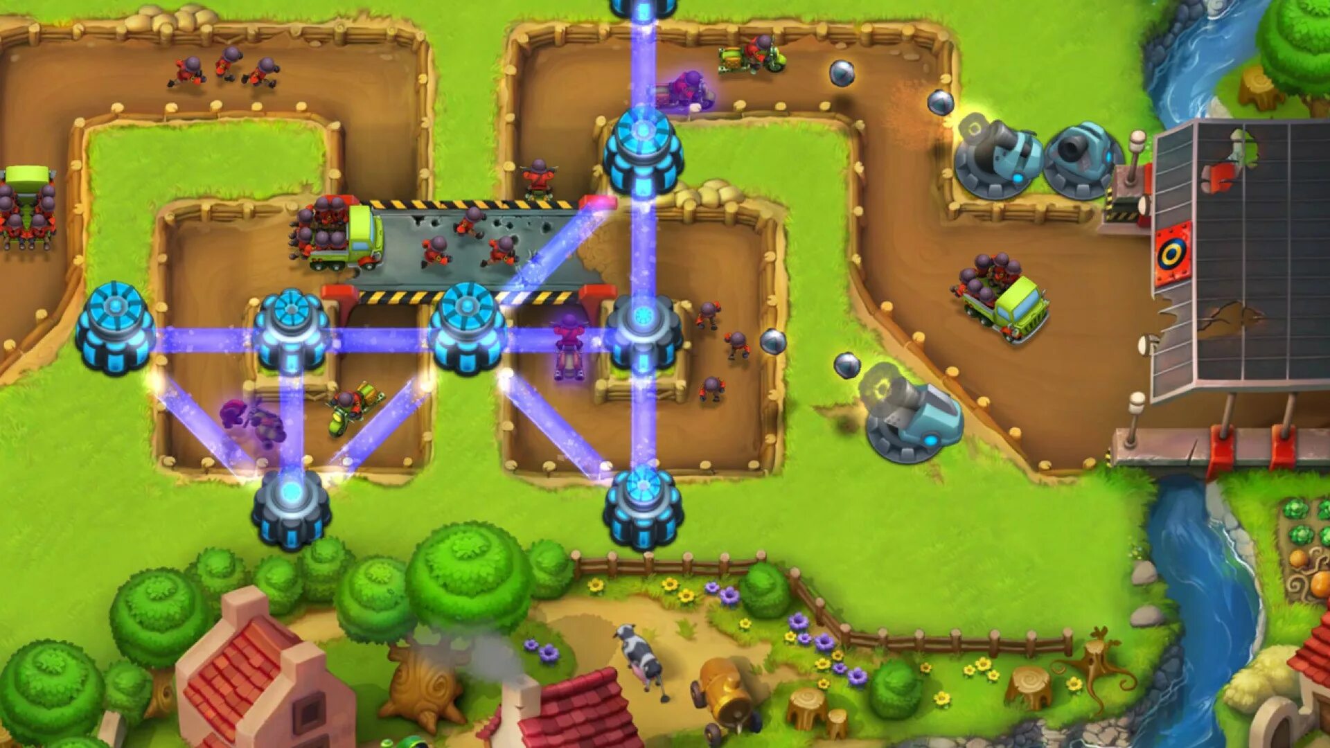 Игра где нало. Fieldrunners 2. Игра Fieldrunners. Fieldrunners(1,2). Tower Defense башни.