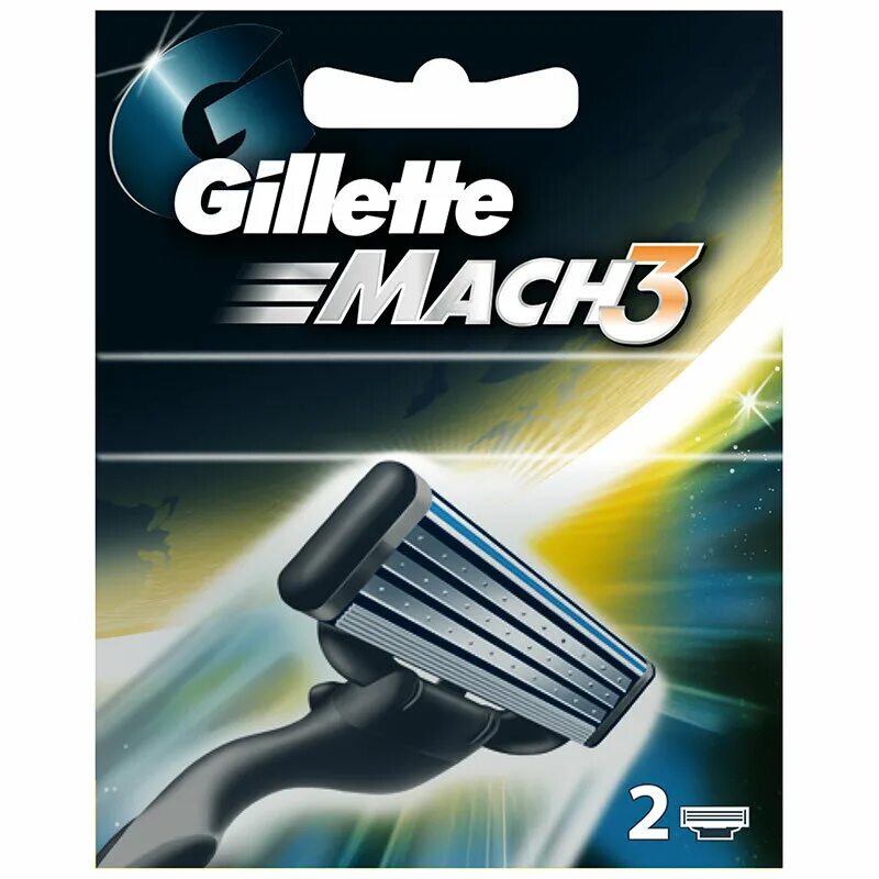 Mach3 4. Сменные лезвия mach3. жиллет мак3 кассеты 4 шт..