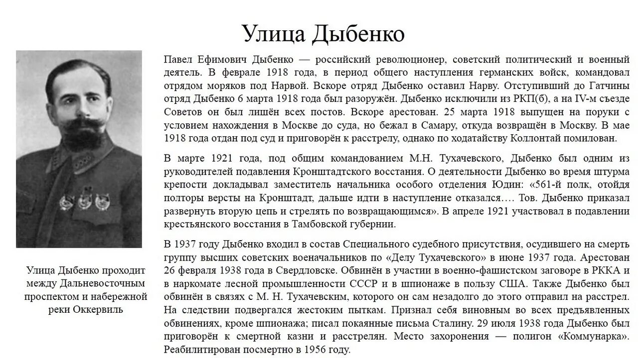 дыбенко биография