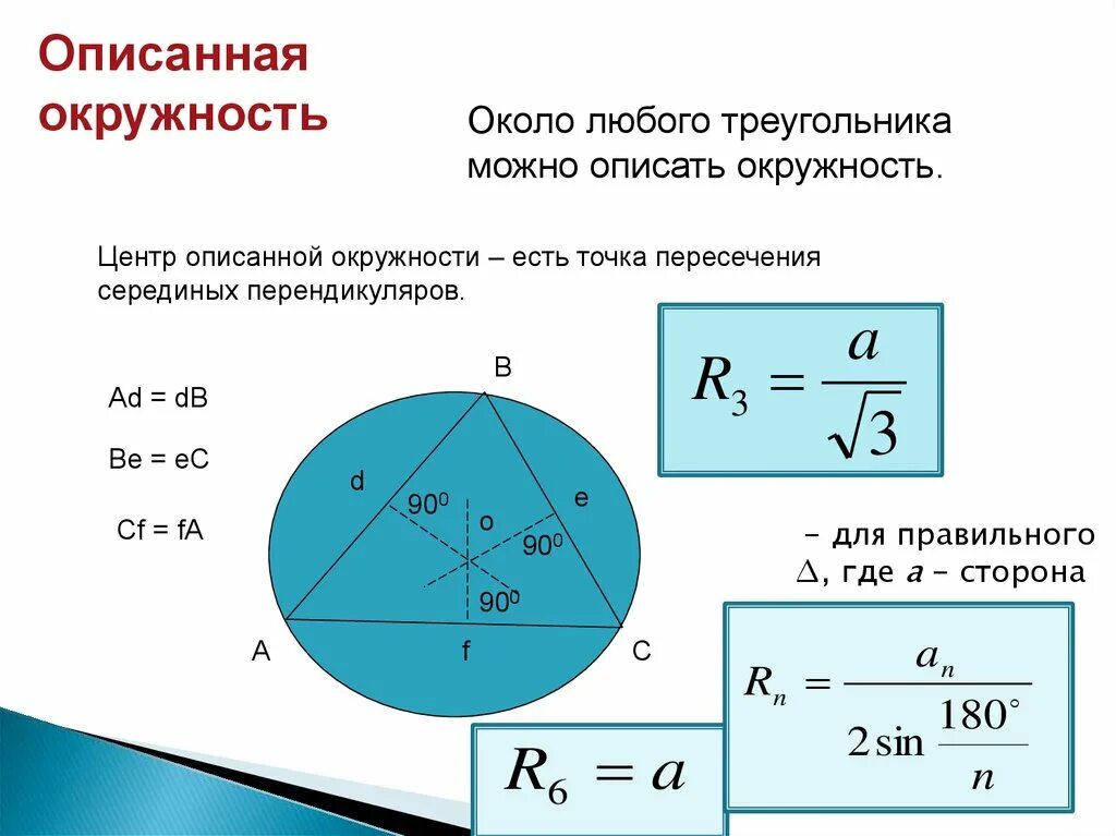 Вписанная и описанная окружность. Формулы вписанной и описанной окружности. Вписанные и описанные многоугольники. Центр вписанной и описанной окружности. Окружность формулы и свойства