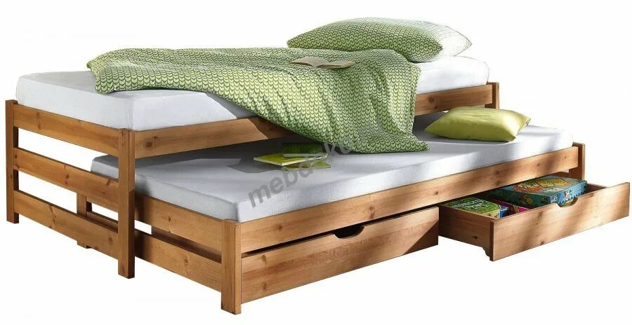 Кровати с дополнительным выдвижным местом. Кровать Ивиса 2-82 с выдвижным спальным. Кровать Ивиса с выдвижным спальным местом. Кровать Atlanta 90x200см. Кровать с выдвижной кроватью.