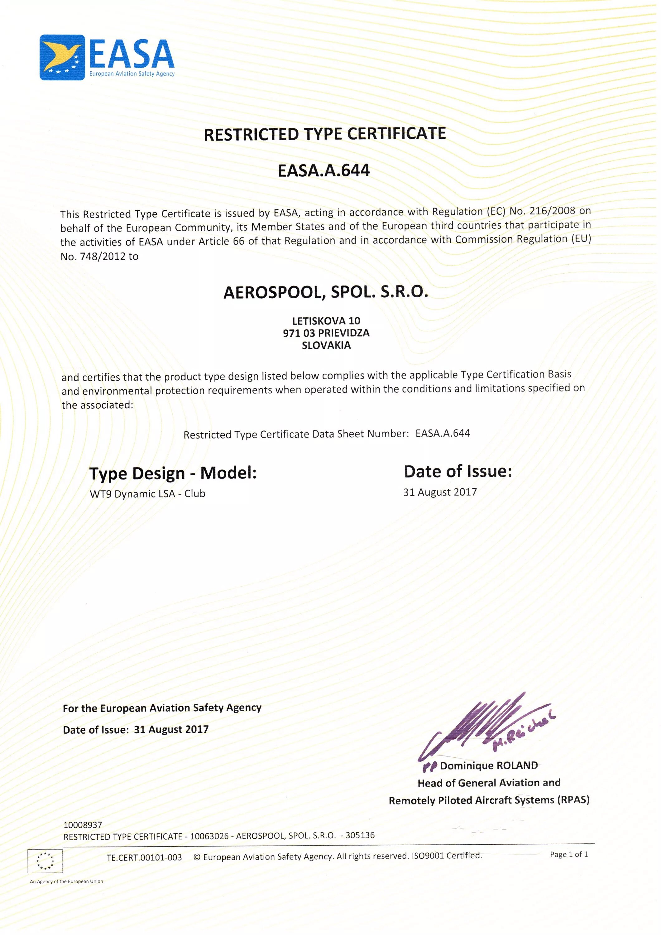 Type certificates. Сертификат easa. сертификат типа easa. авиационный сертификат easa. supplemental type certificate.