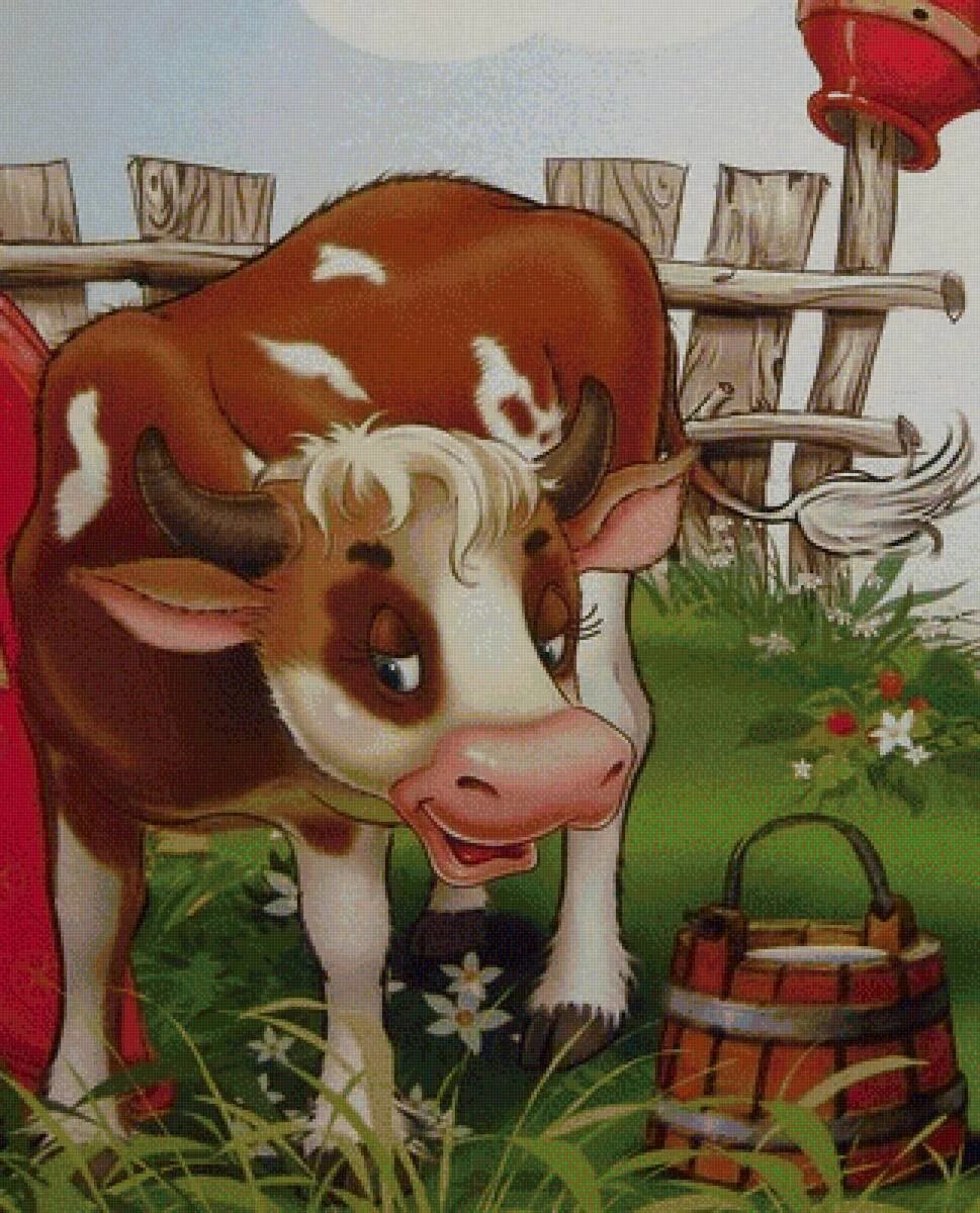 Коровка сказка. Корова. Веселая корова.. Мультяшные коровы. Бычок и коровка.