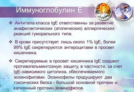 Иммуноглобулин е при дерматите