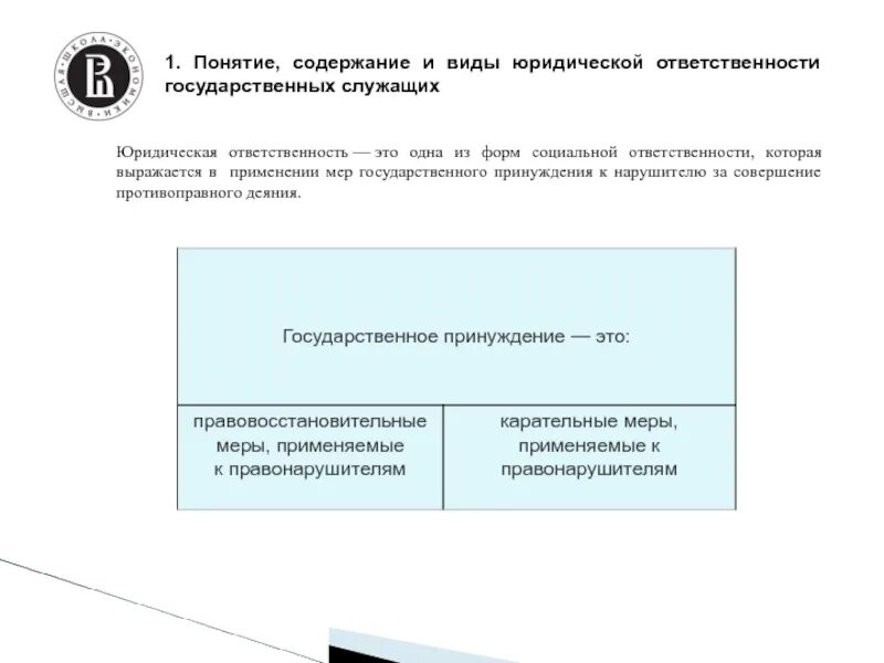 Государственная ответственность примеры. Содержание юридической ответственности. Понятие, виды и содержание юридической ответственности. Виды юр ответственности госслужащих. Понятие и виды государственных служащих.