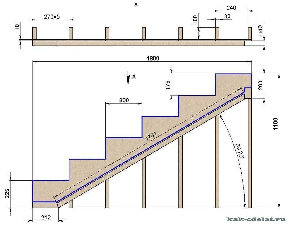Чертеж лестницы с шириной ступени 150мм. Чертеж металлической лестницы пролет 1300мм. Конструкция деревянной лестницы чертеж. Чертеж бетонной лестницы на второй этаж.