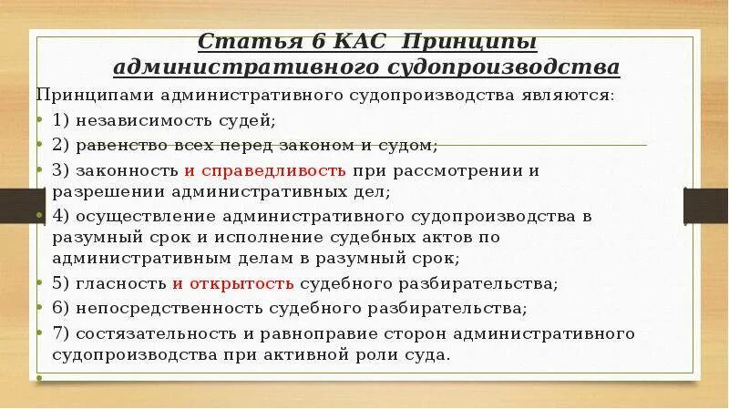 Принципы административного судопроизводства. Принципы судопроизводства КАС. Административное разбирательство. Специфика административного судопроизводства.