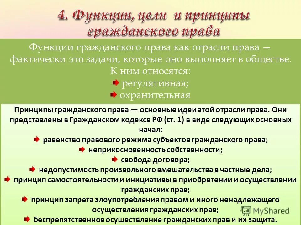 Основной функцией гражданско