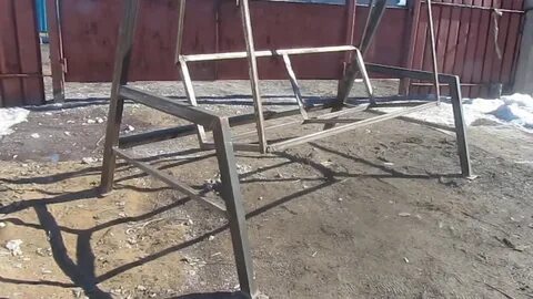 Качели из труб метал