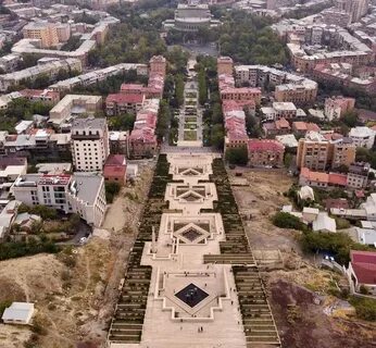 Ереван каскад карта