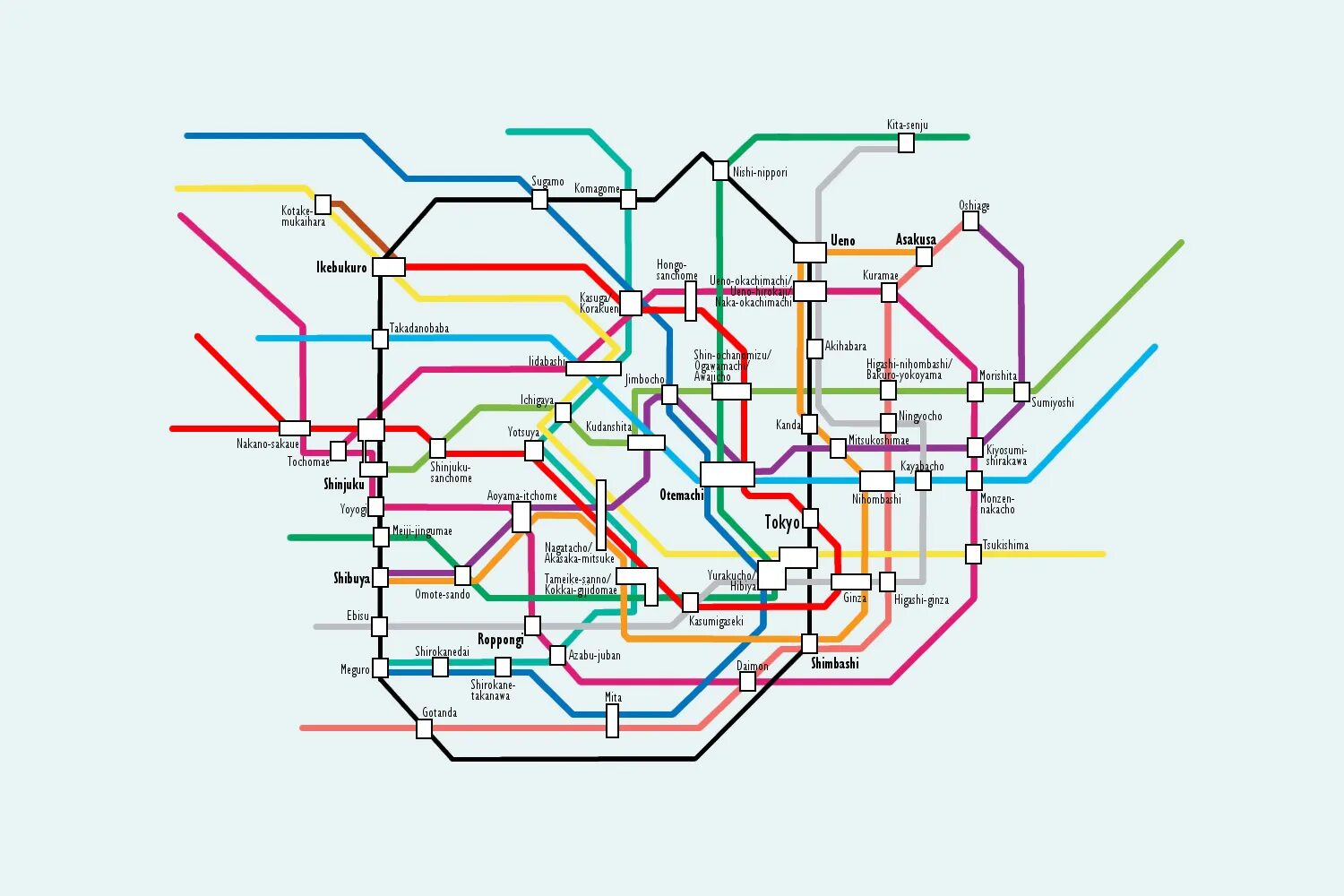Схема метро японии. Метро токио схема. схема метро токио 2021. карта метро токио 2022. карта метрополитена токио.