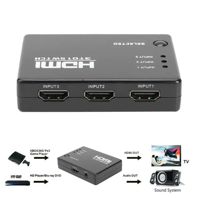 Разветвитель, сплиттер hdmi - 3 x hdmi plug. Hdmi 4 входа 1 выход. 5 переходник. Hdmi 1. Разветвитель hdmi 1x2.