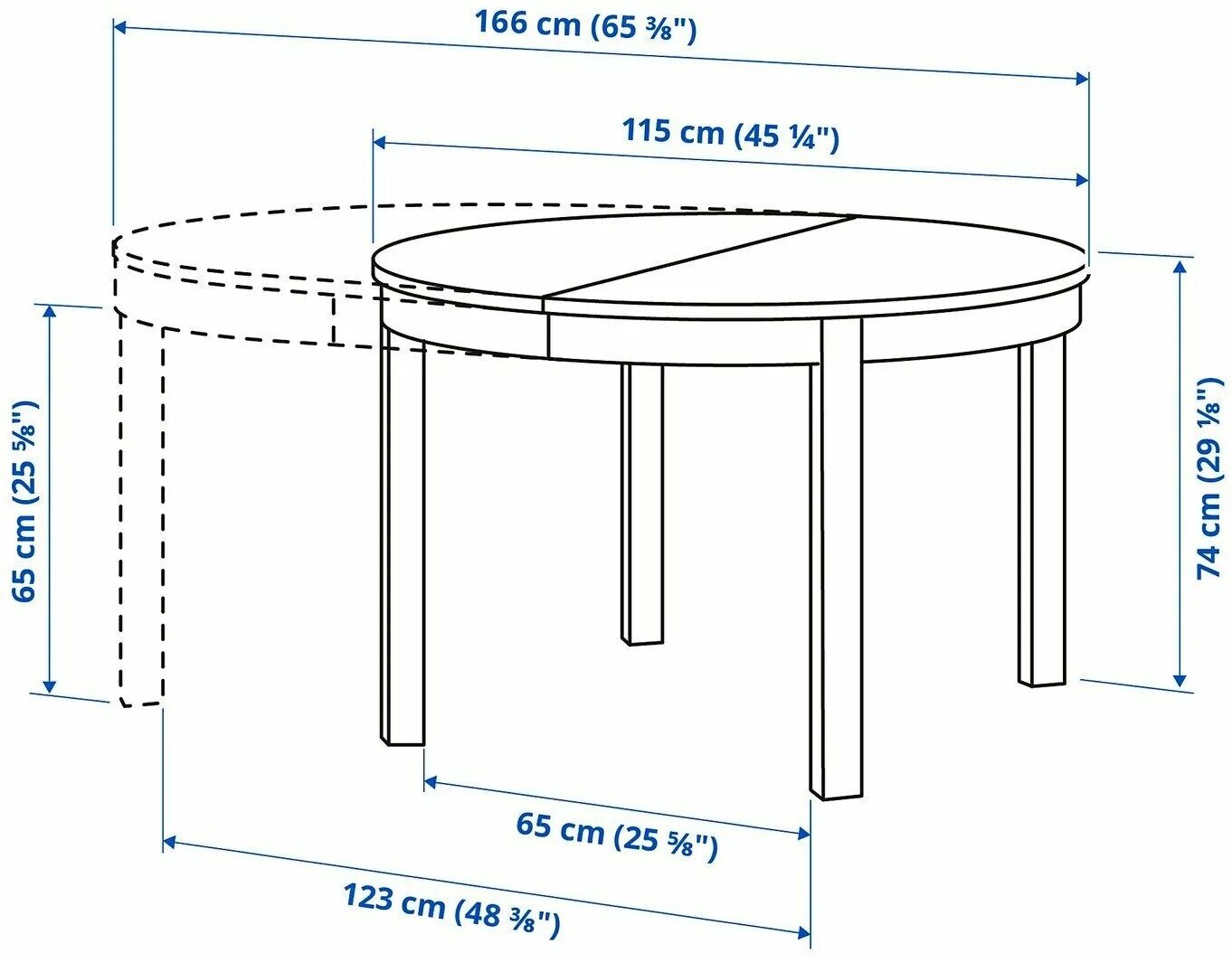 Высота круглого стола. Bjursta БЬЮРСТА раздвижной стол, белый 115/166 см. БЬЮРСТА раздвижной стол, белый, 115/166 см. Раздвижной стол ikea БЬЮРСТА. Икеа круглый стол белый обеденный Размеры.