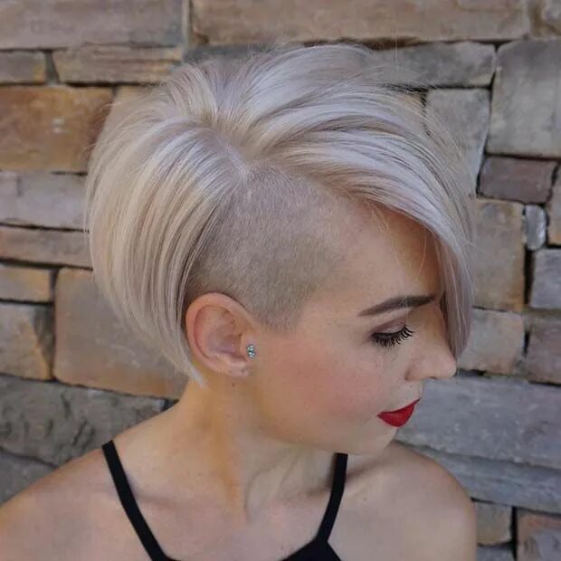 43 Bold and Beautiful Undercut Bob Haircuts - StayGlam Undercut bob haircut, Und