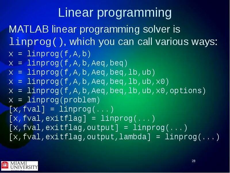 Matlab задача. Линейное программирование презентация. линейное программирование основные понятия. линейное программирование картинки для презентации. linprog matlab.