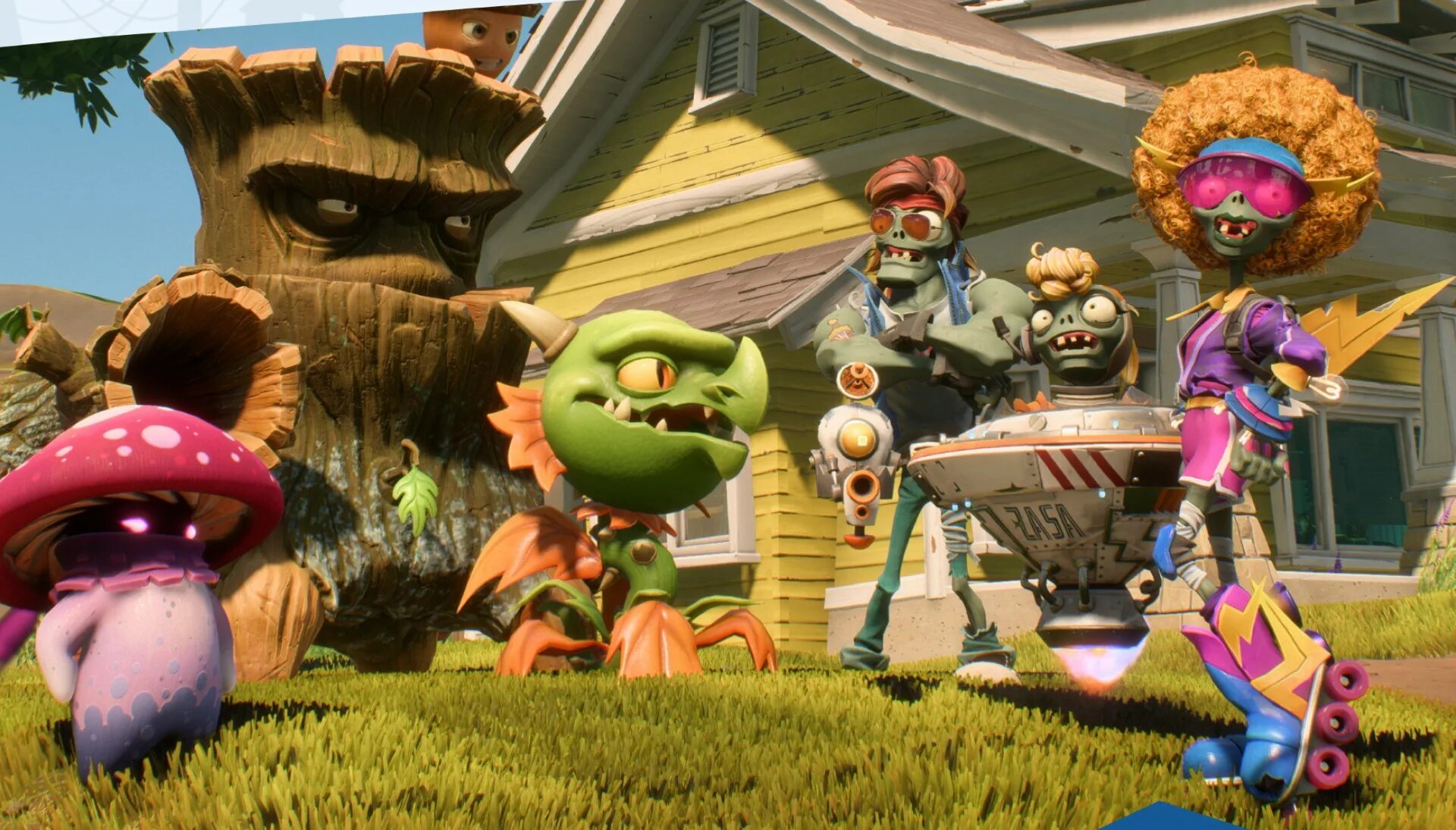 Игры битвы зомби против зомби. Plants vs. Zombies: Battle for Neighborville. PVZ Garden Warfare битва. Plants vs Zombies Battle for Neighborville зомби. Plants vs Zombies Battle for Neighborville 2.