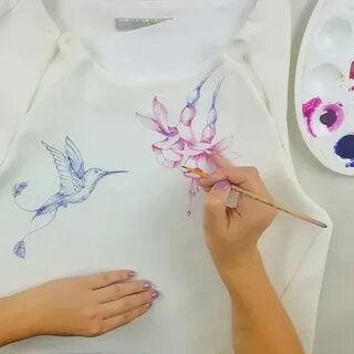 Обычный акрил по ткани