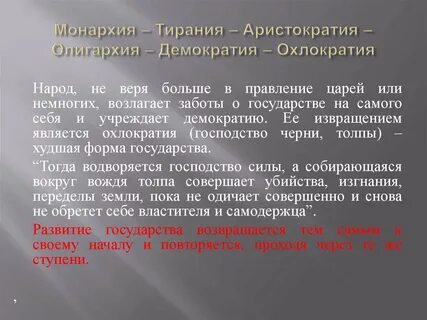 Тирания это