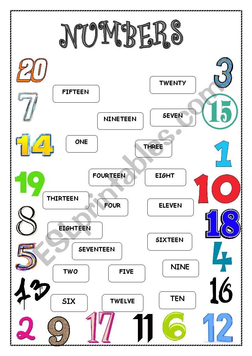 Numbers 1 20 worksheets. Цифры на английском до 20 упражнения. Упражнения на числа от 1 до 20 английский. Цифры на английском до 20 задания. Цифры 1-20 на английском упражнения.