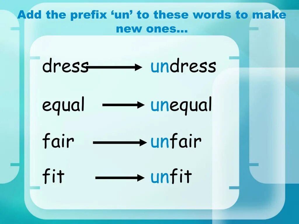 Friendly prefix