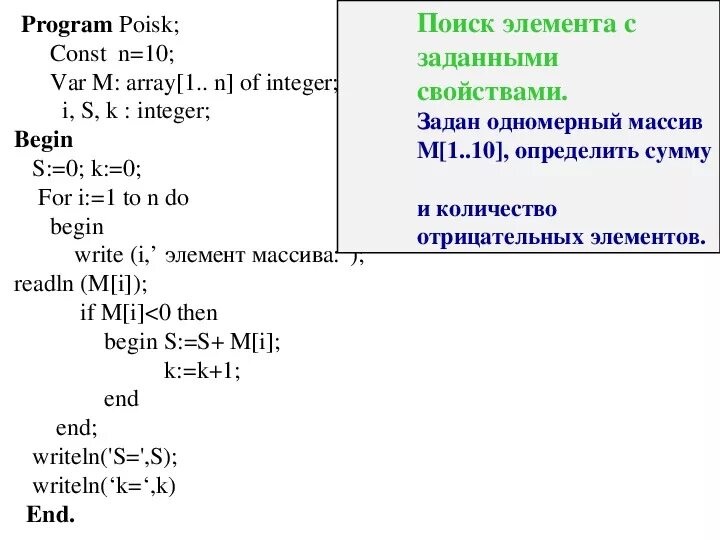 Сумма отрицательных элементов одномерного массива. Найти количество отрицательных элементов массива. Отрицательные элементы массива. Нахождение отрицательных элементов массива. Количество отрицательных элементов массива.