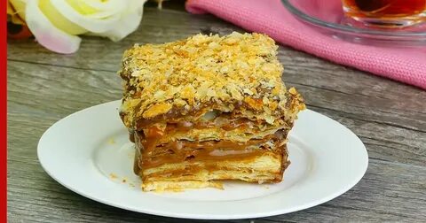 Слоеный торт из сгущенки