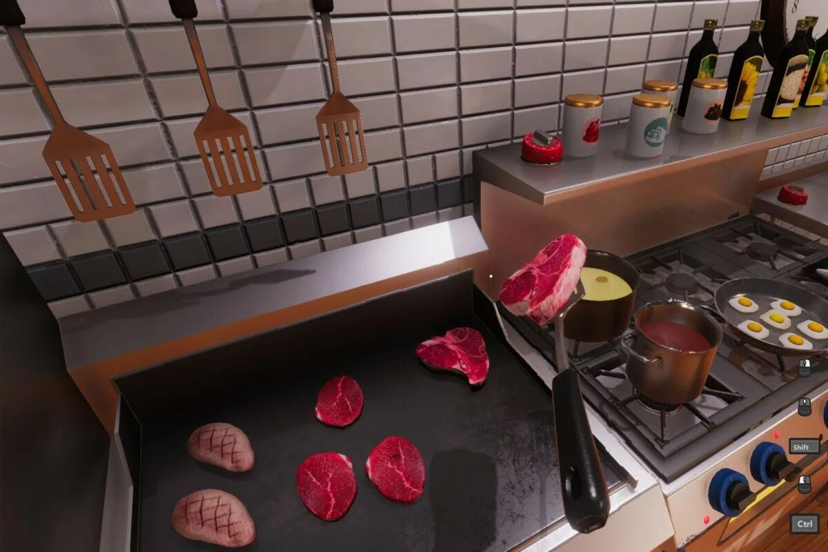 Kitchen simulator