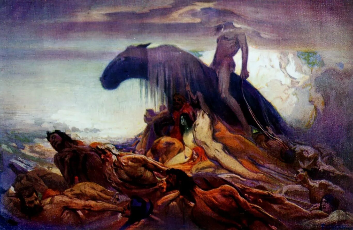 Символизм в изобразительном. Ludwig fahrenkrog (1867 – 1952). людвиг фаренкрог. ludwig fahrenkrog картины. смерть в изобразительном искусстве.