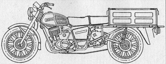 Грузовой модуль ИЖ 9.604. Грузовой мотоцикл «ИЖ 6.92003». Грузовой мотоцикл ИЖ 9.604 гр. ИЖ Юпитер 5 с грузовым модулем.