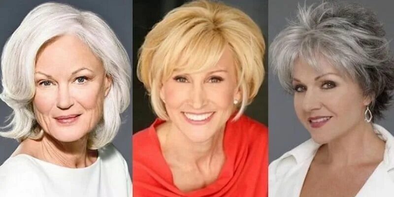 Как выглядит молодым после 45 short hairstyle with bangs for women over 60 Over 60 hairstyles, Short hair with