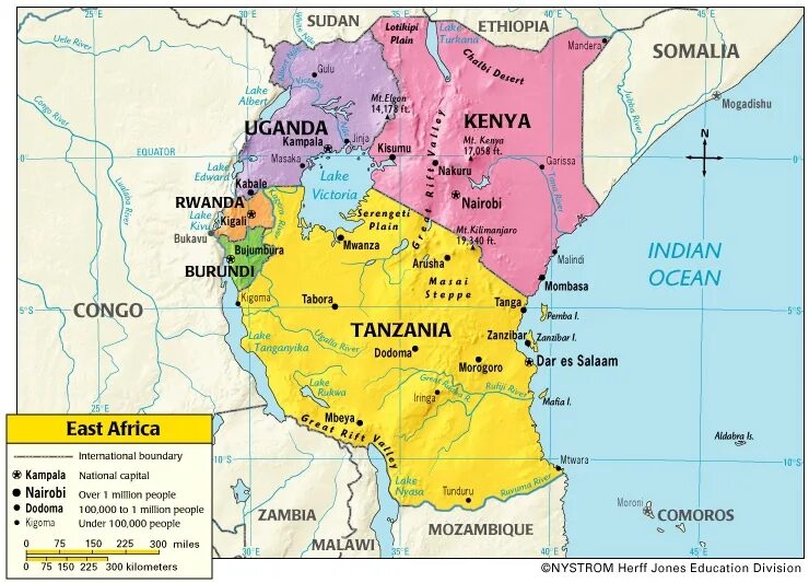 Находится в восточной африке. Танзания карта Танзании. Государства Восточной Африки. Страны Восточной Африки. Танзания на карте Африки.
