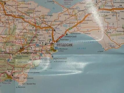 Карта крыма и краснодарского края