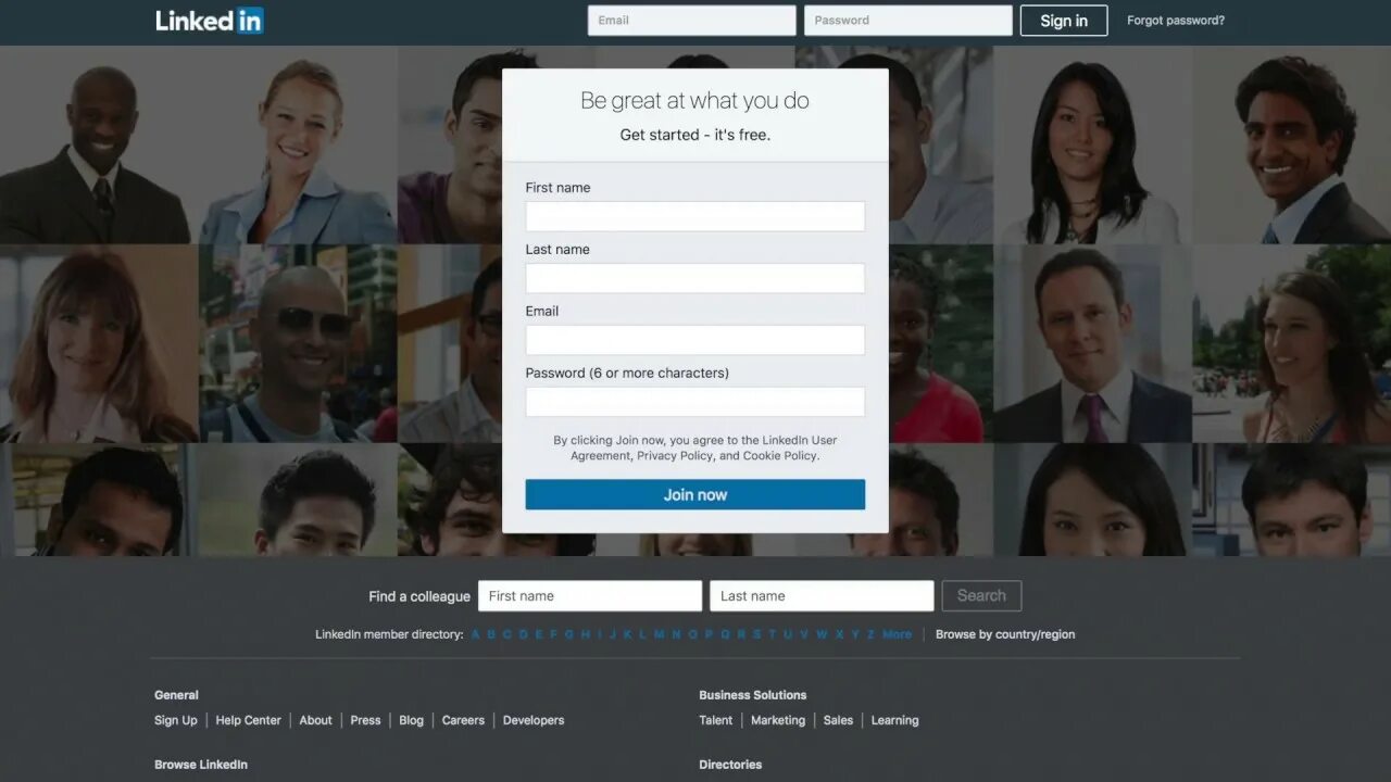 Linkedin создать. Linkedin создать