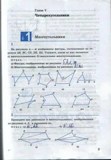 Самостоятельная работа по многоугольникам 8 класс