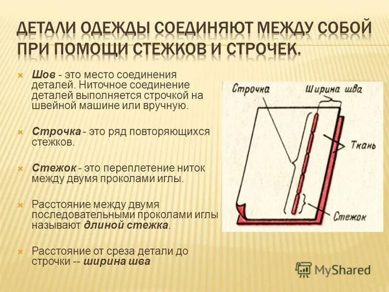 Временное ниточное соединение деталей