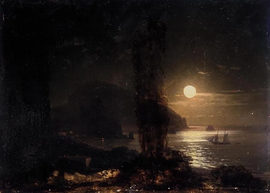 Картина ночные пейзажи айвазовского. Айвазовский Аю Даг.