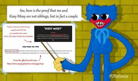 me and huggy wuggy are not sister and brother! 