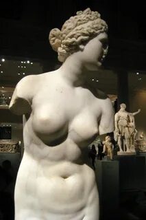 Marble statue of Aphrodite, Roman, Imperial period, 1st or 2nd century, AD....