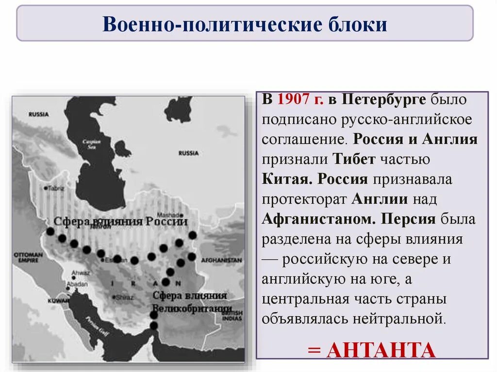 Военный блок 1907 году примкнула россия. 1907 Договор России и Англии. Русско-английское соглашение 1907. 1907 Год соглашение России и Англии. Военно политические блоки.