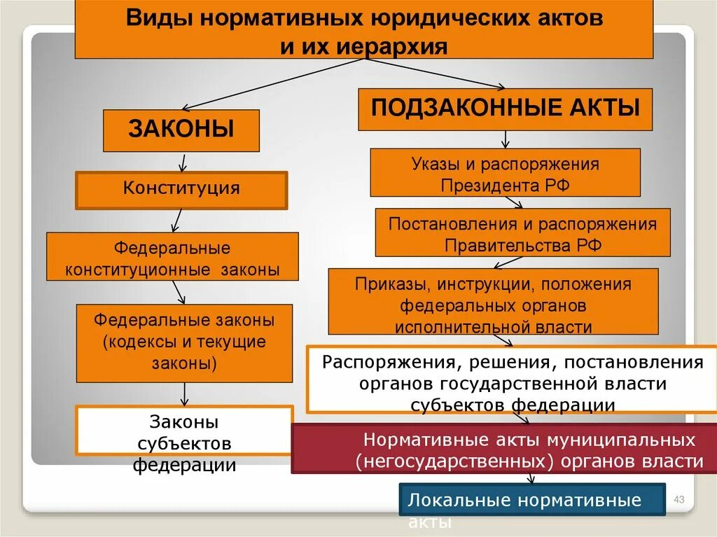 Система иерархии законов