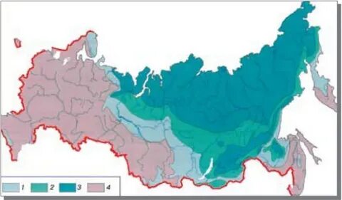 Распространение многолетнемерзлых грунтов