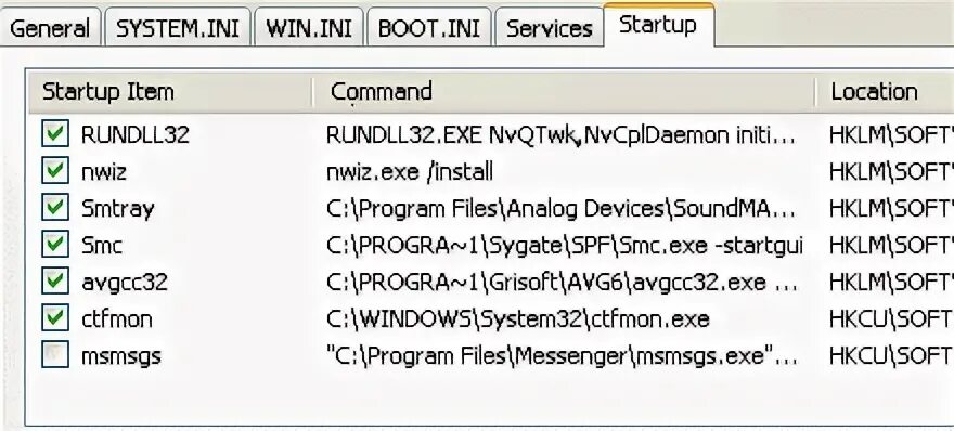 Windows boot ini