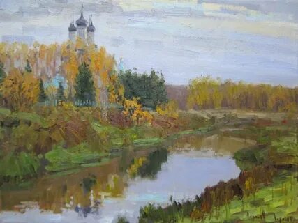 Левитан пейзаж с церковью
