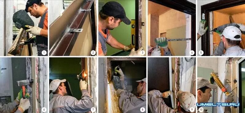 Монтаж дверной коробки входной двери. Демонтаж дверей. Демонтаж дверной коробки. Демонтаж металлической двери. Установщик входных дверей.