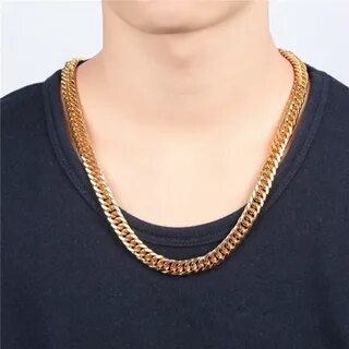 Золотая цепь широкая