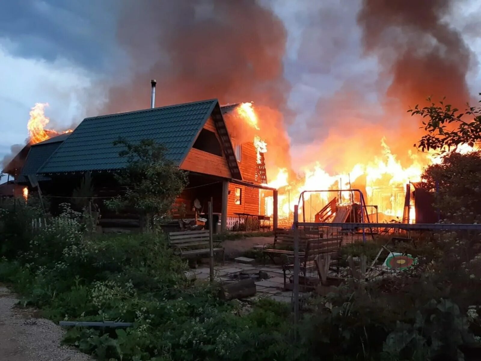 В деревне был пожар