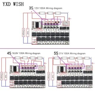 Bms 5s 100a схема